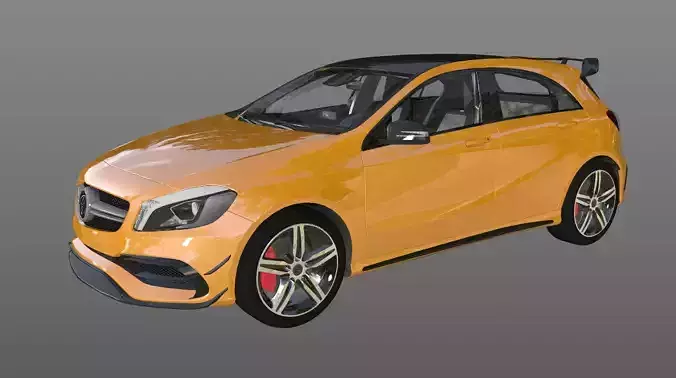 Mercedes Amg A-45 3D Model Midpoly Game