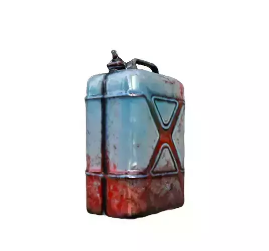 Gasoline Gas Can Red- PBR Textures Low-poly 3D model