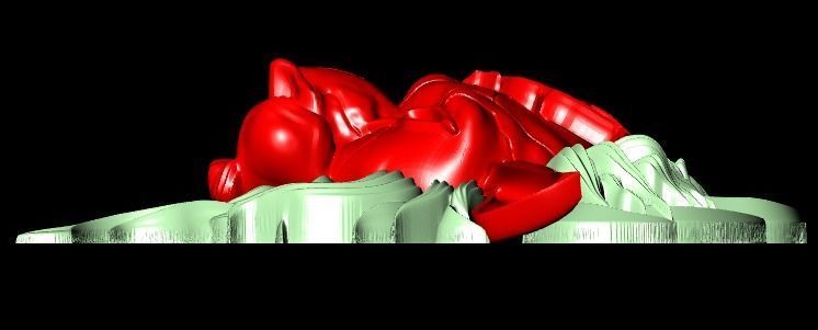 Wounded lion necklace 3D print model_14