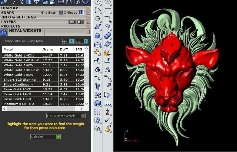 Wounded lion necklace 3D print model_11