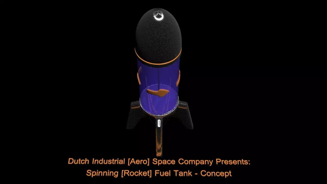 Spinning Rocket Fuel Tank - Concept 3D print model_0