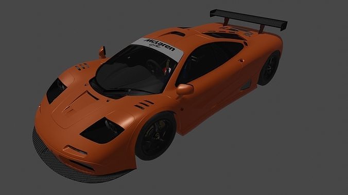 1995 mclaren f1 gtr Low-poly 3D model