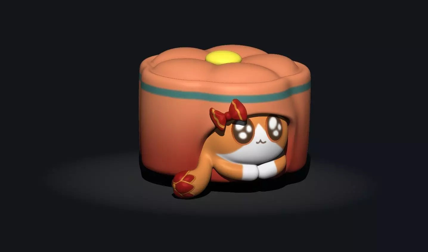 HONKAI STAR RAIL - CAT CAKE 3D print model_0