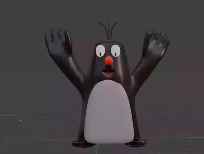 Model of a mole from KRTEK price one dollar cartoon