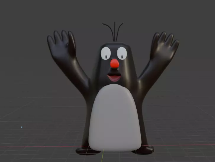Model of a mole from KRTEK price one dollar cartoon Free 3D model