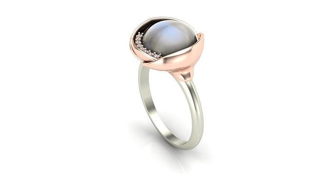 Lotus Ring Jewelry  3D print model