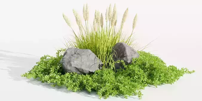 Outdoor plants for landscape vol 205-Blender