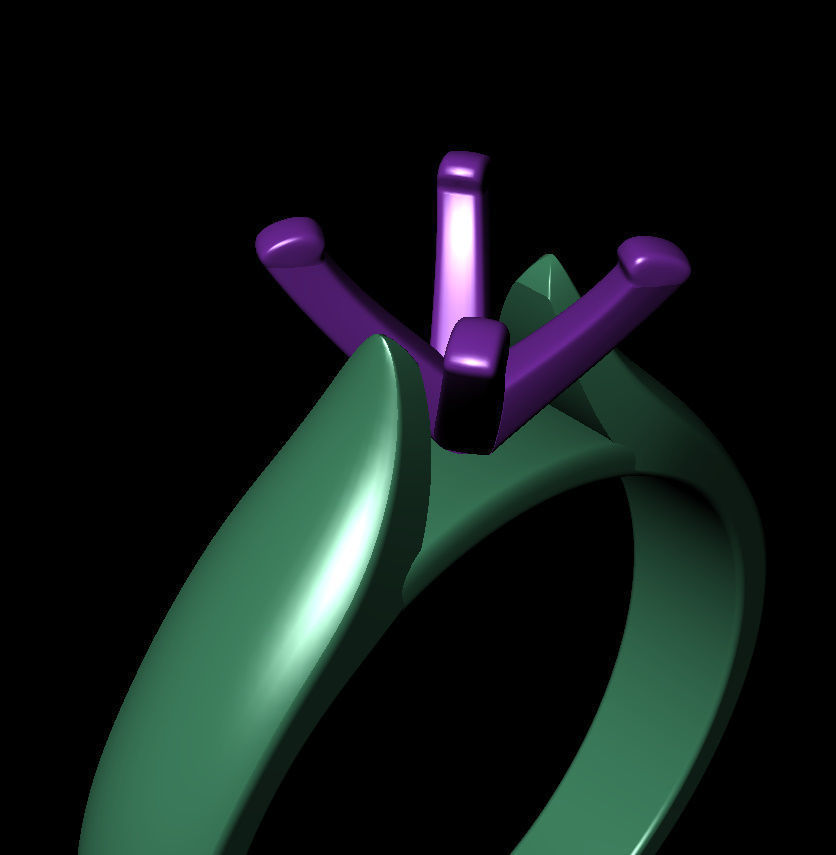 Oval 0-75-CT Quarter Round Profile Shank Width 3-10mm 3D print model_9