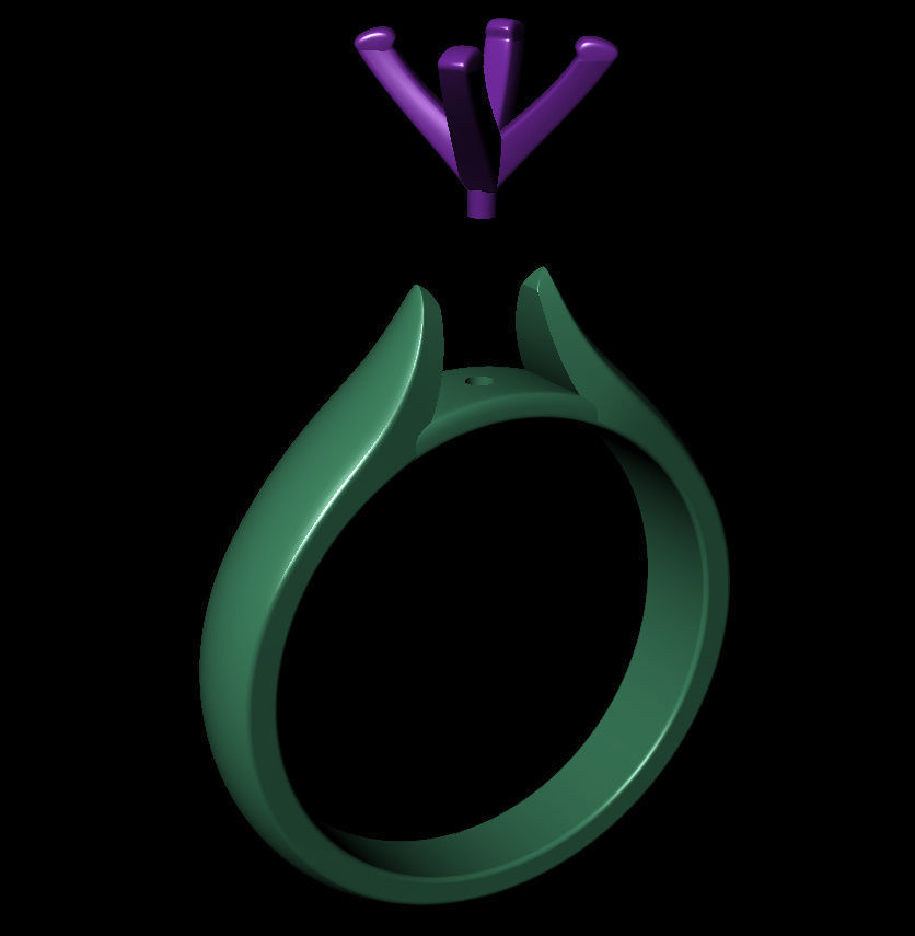 Oval 0-75-CT Quarter Round Profile Shank Width 3-10mm 3D print model_13