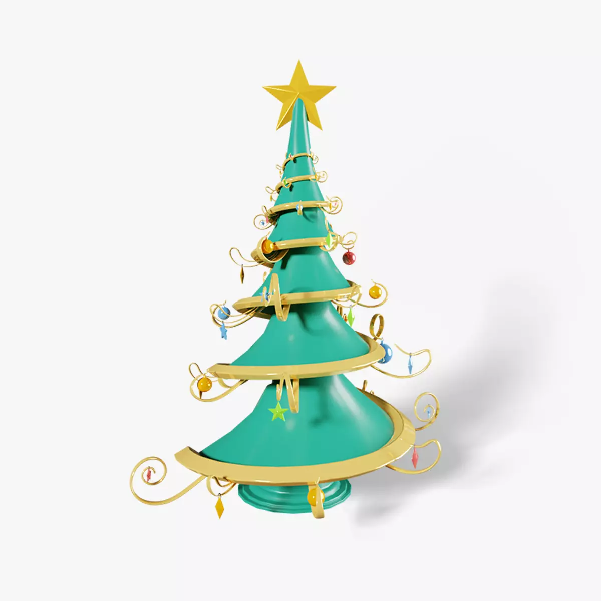 Stylized Christmas Tree 3D model