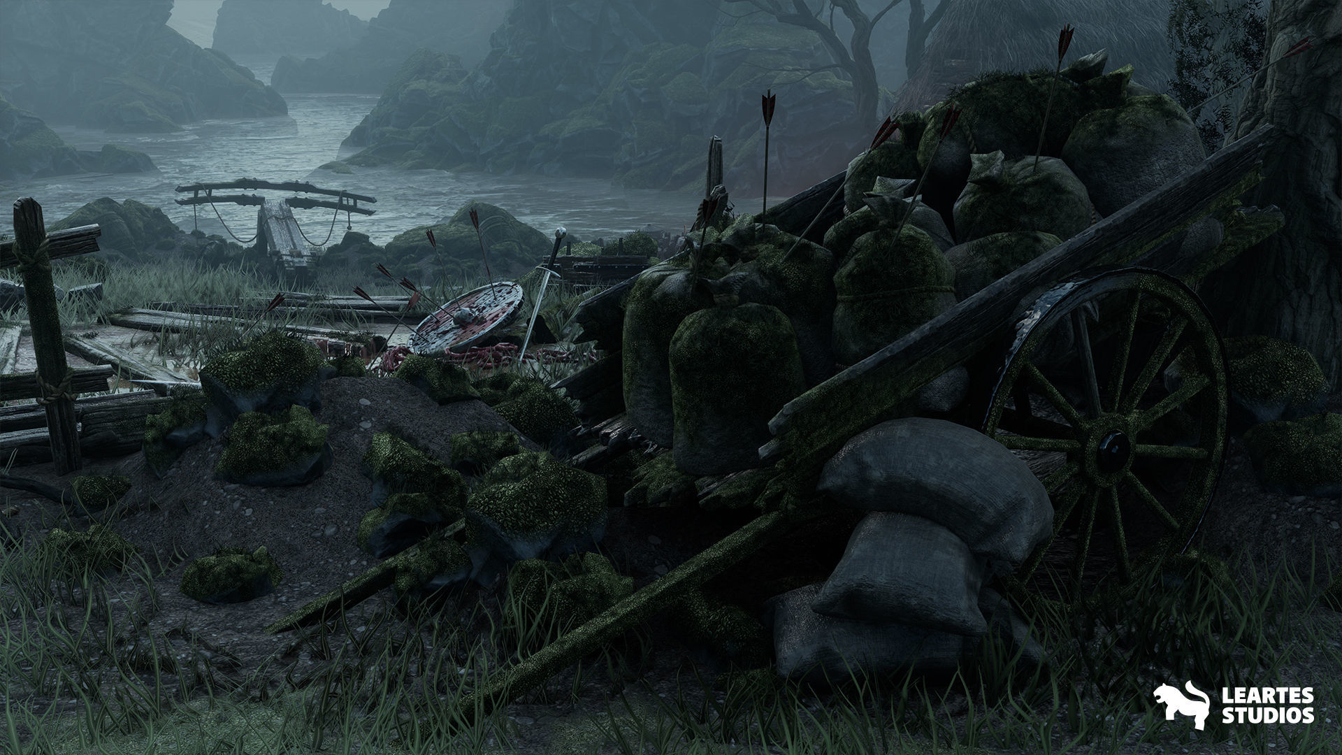 The Aftermath Medieval Environment Low-poly 3D model_6