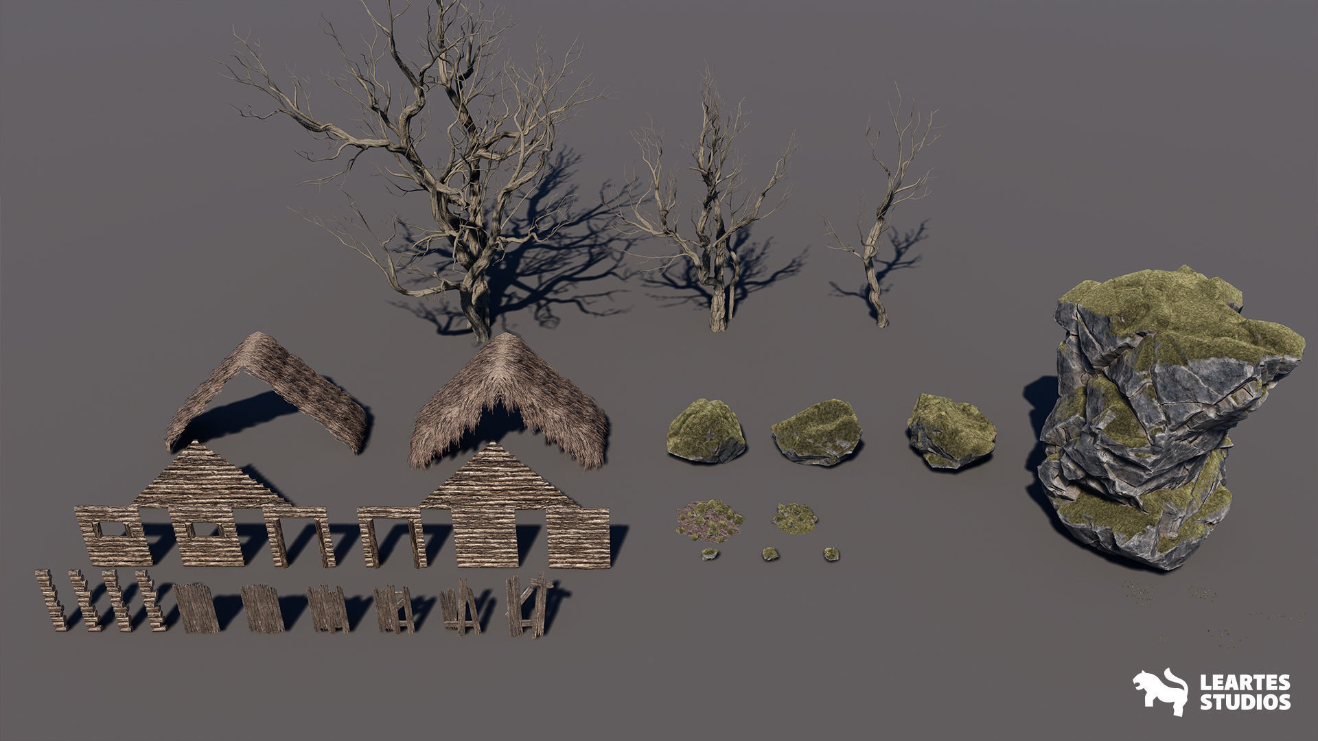 The Aftermath Medieval Environment Low-poly 3D model_10