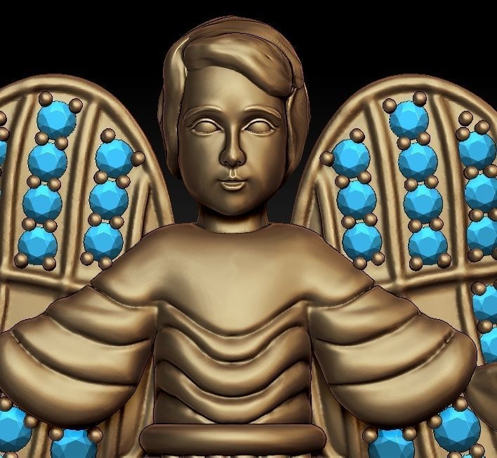 Angle Baby 3D print model_4