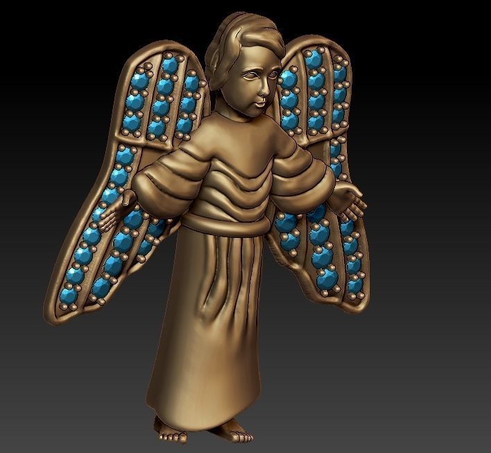 Angle Baby 3D print model_3