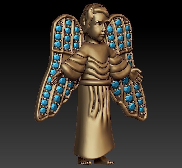 Angle Baby 3D print model_1