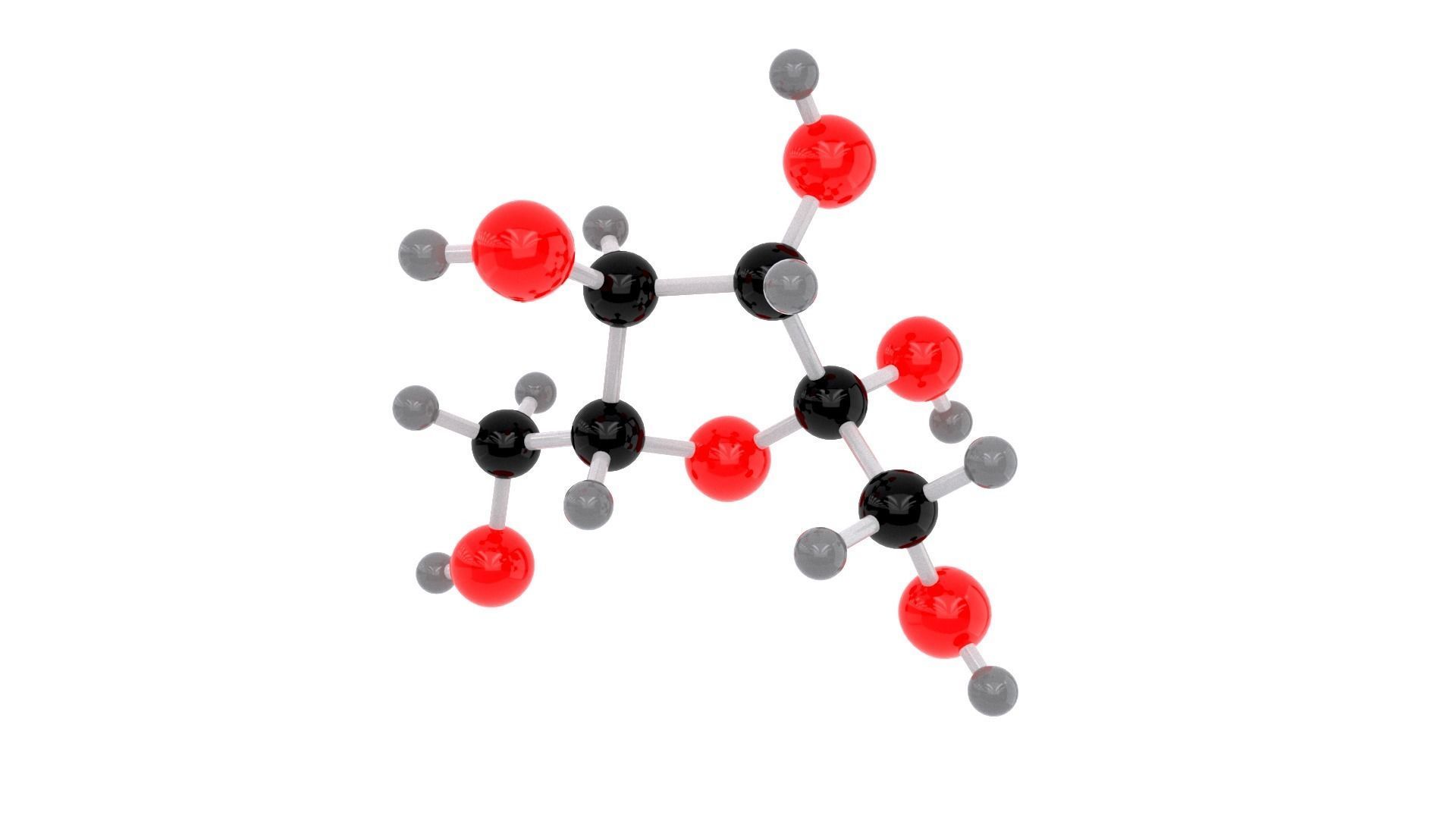 Fractose - Molecule 3D model_3