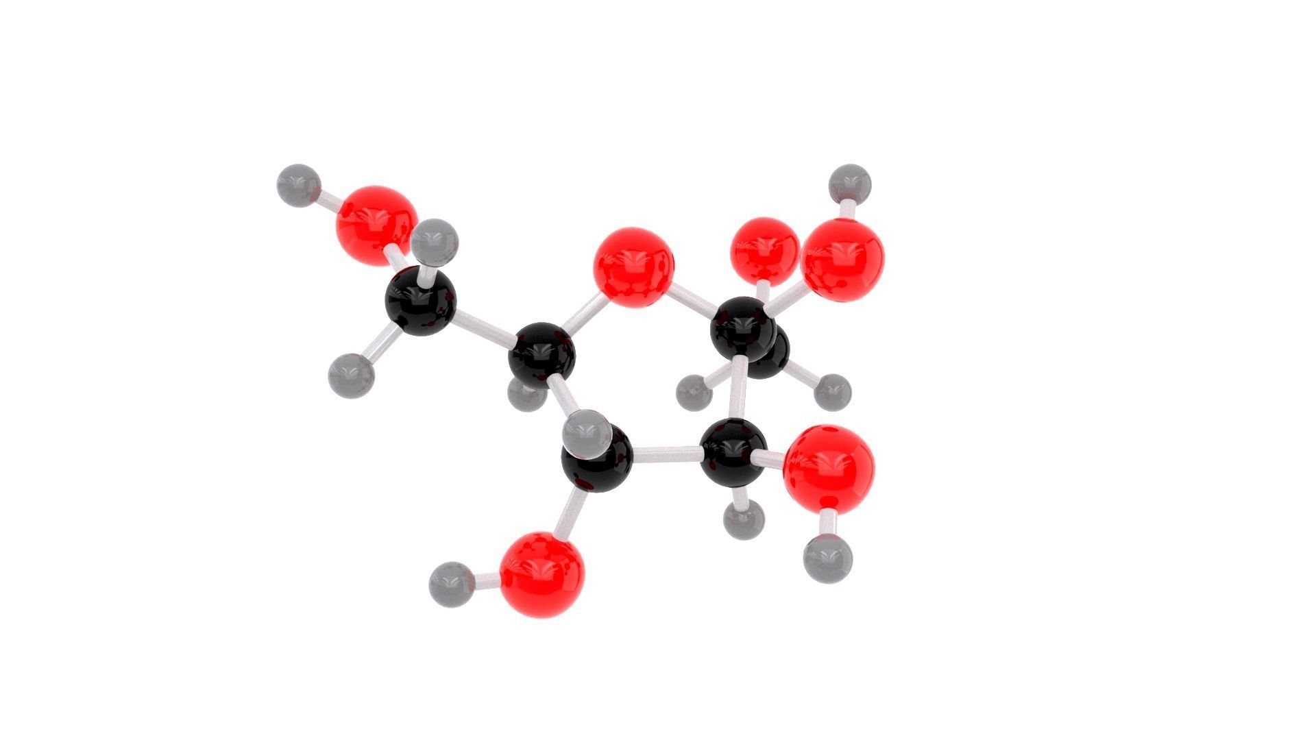 Fractose - Molecule 3D model_2