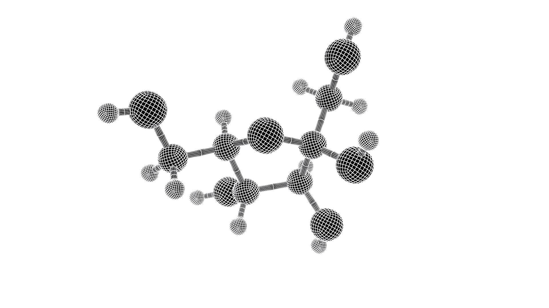 Fractose - Molecule 3D model_5