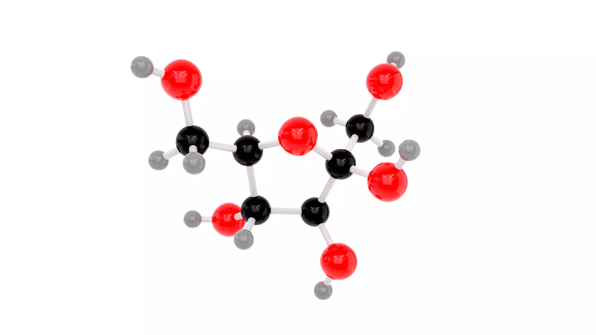Fractose - Molecule 3D model_0