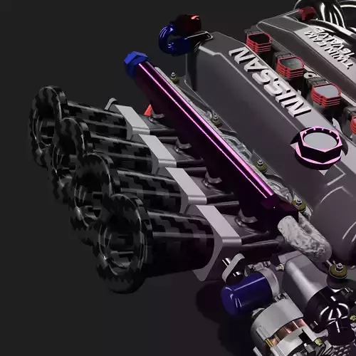 4 Cylinder ITB Intake N exhaust for Naturally Aspirated 3D print model