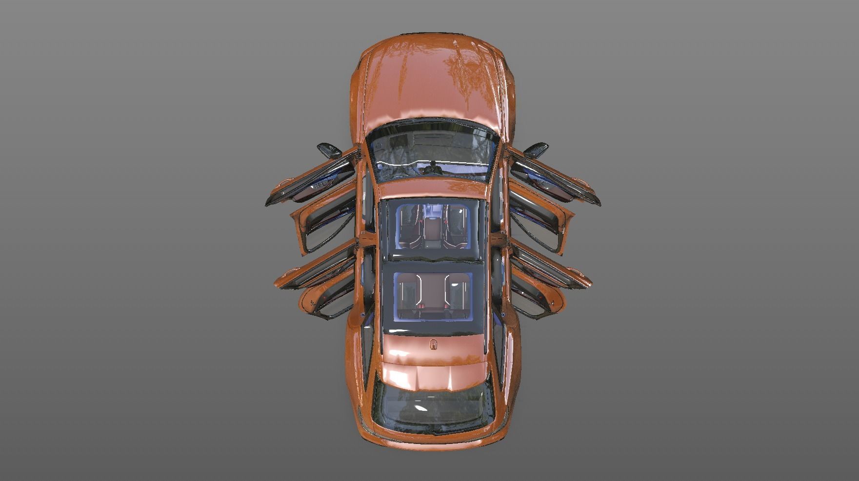 Audi New Car Model with Interior 3d Model  3D model_5