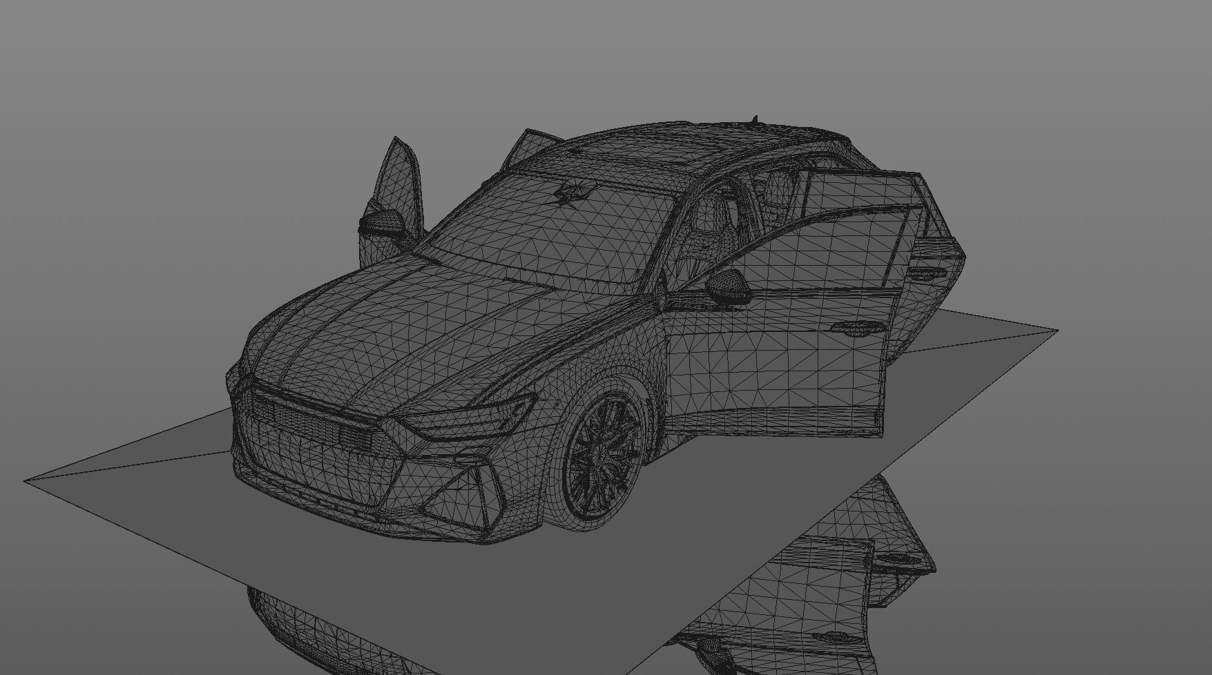 Audi New Car Model with Interior 3d Model  3D model_15