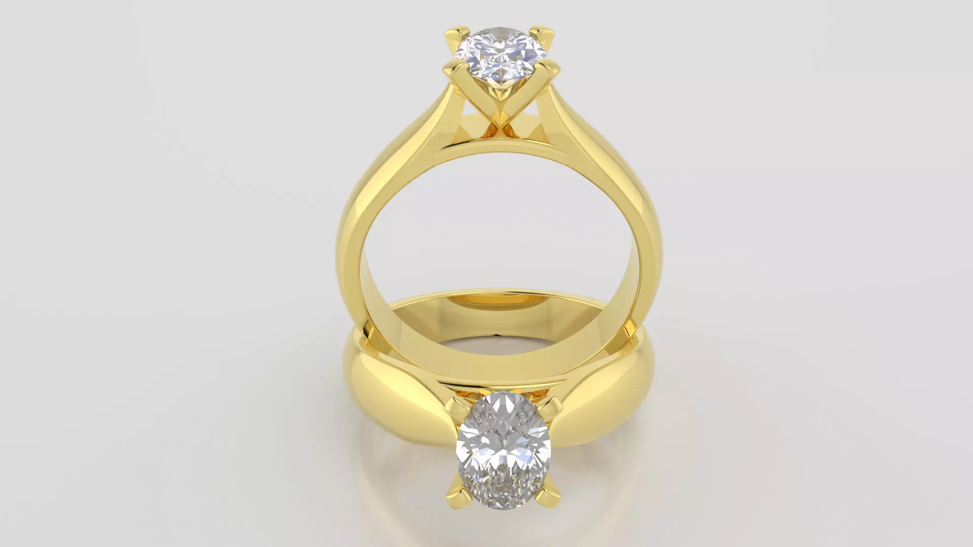 Oval 0-75-CT Quarter Round Profile Shank Width 3-60mm 3D print model_0