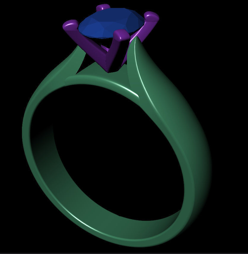 Oval 0-75-CT Quarter Round Profile Shank Width 3-60mm 3D print model_8