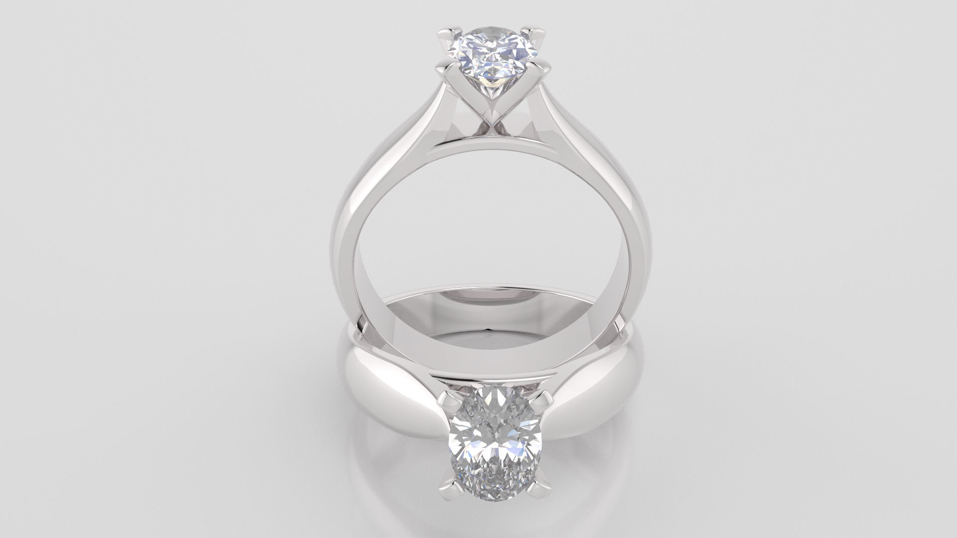 Oval 0-75-CT Quarter Round Profile Shank Width 3-60mm 3D print model_2