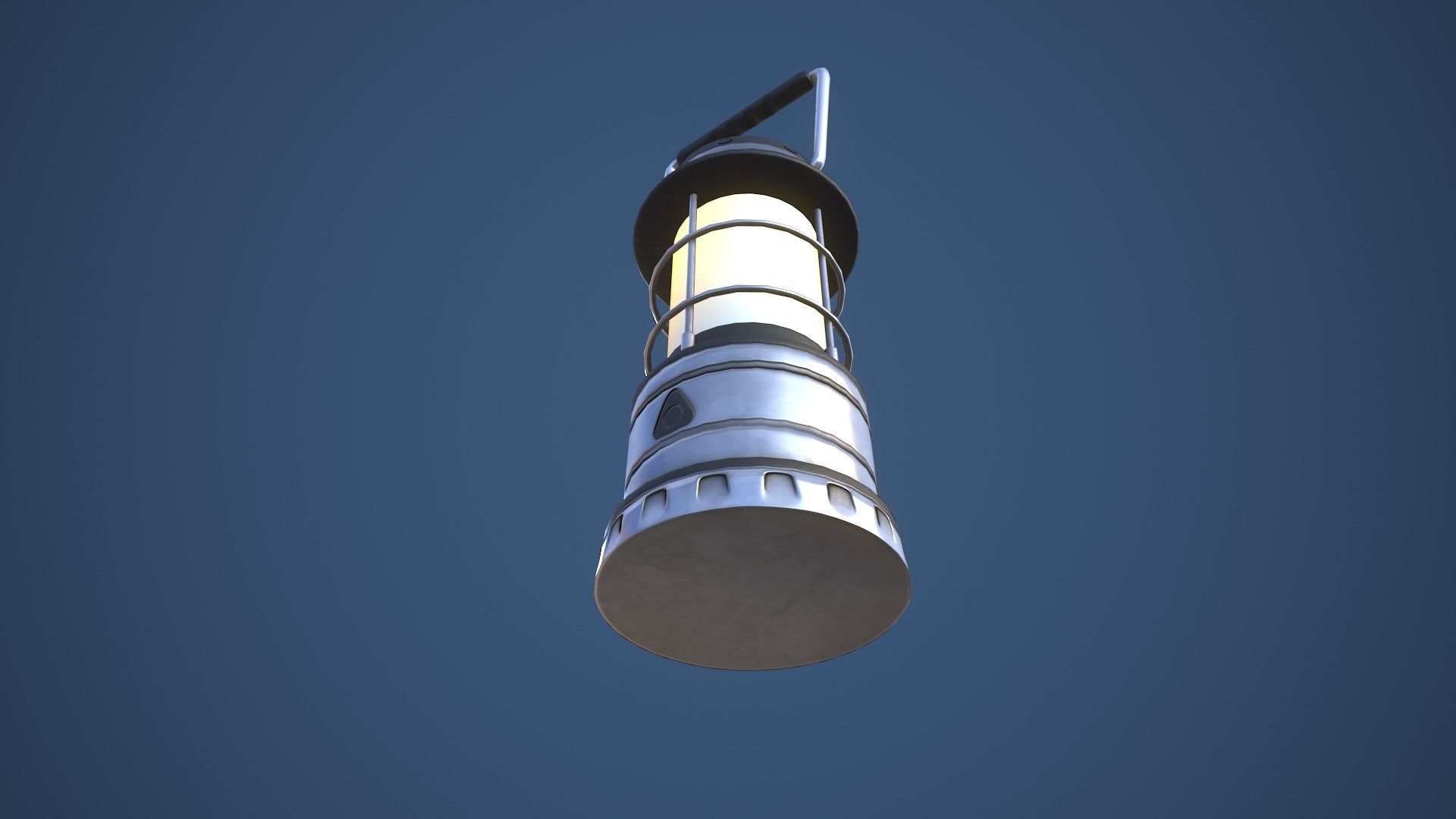 Stylized Camping LED Lantern Low-poly 3D model_7