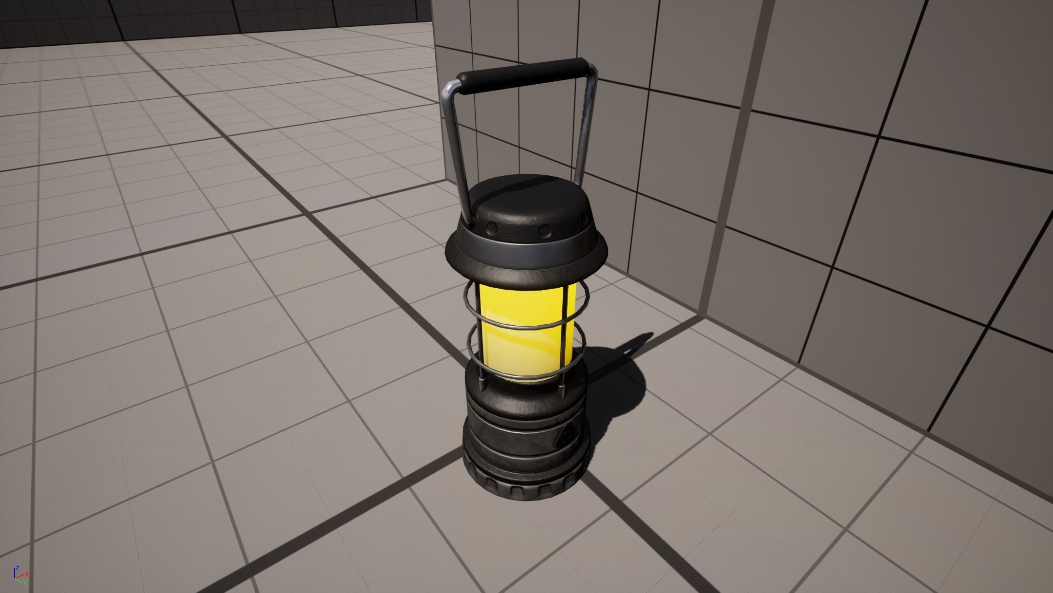 Stylized Camping LED Lantern Low-poly 3D model_12