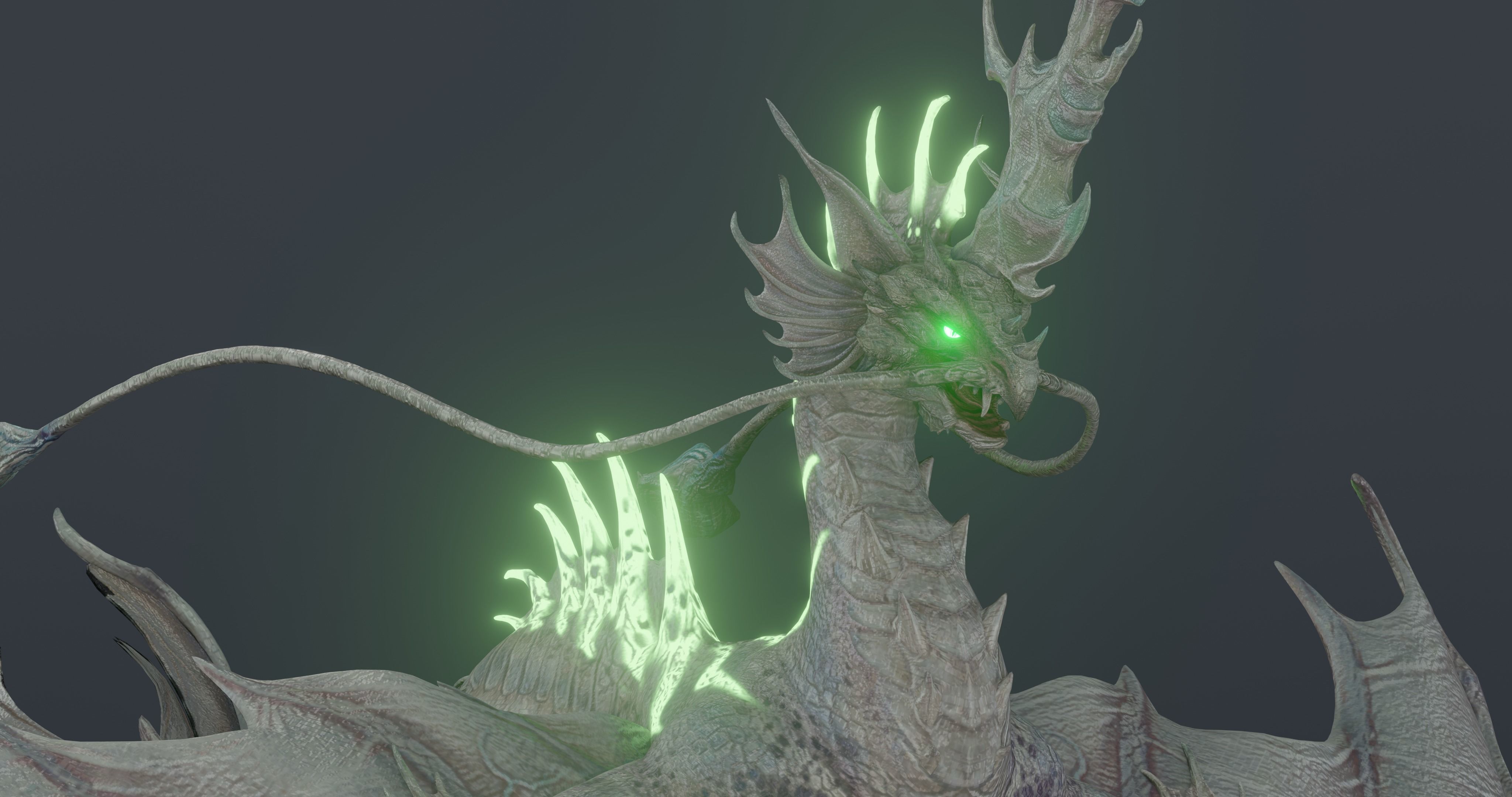 eOx Dragon - blender model Low-poly 3D model_17