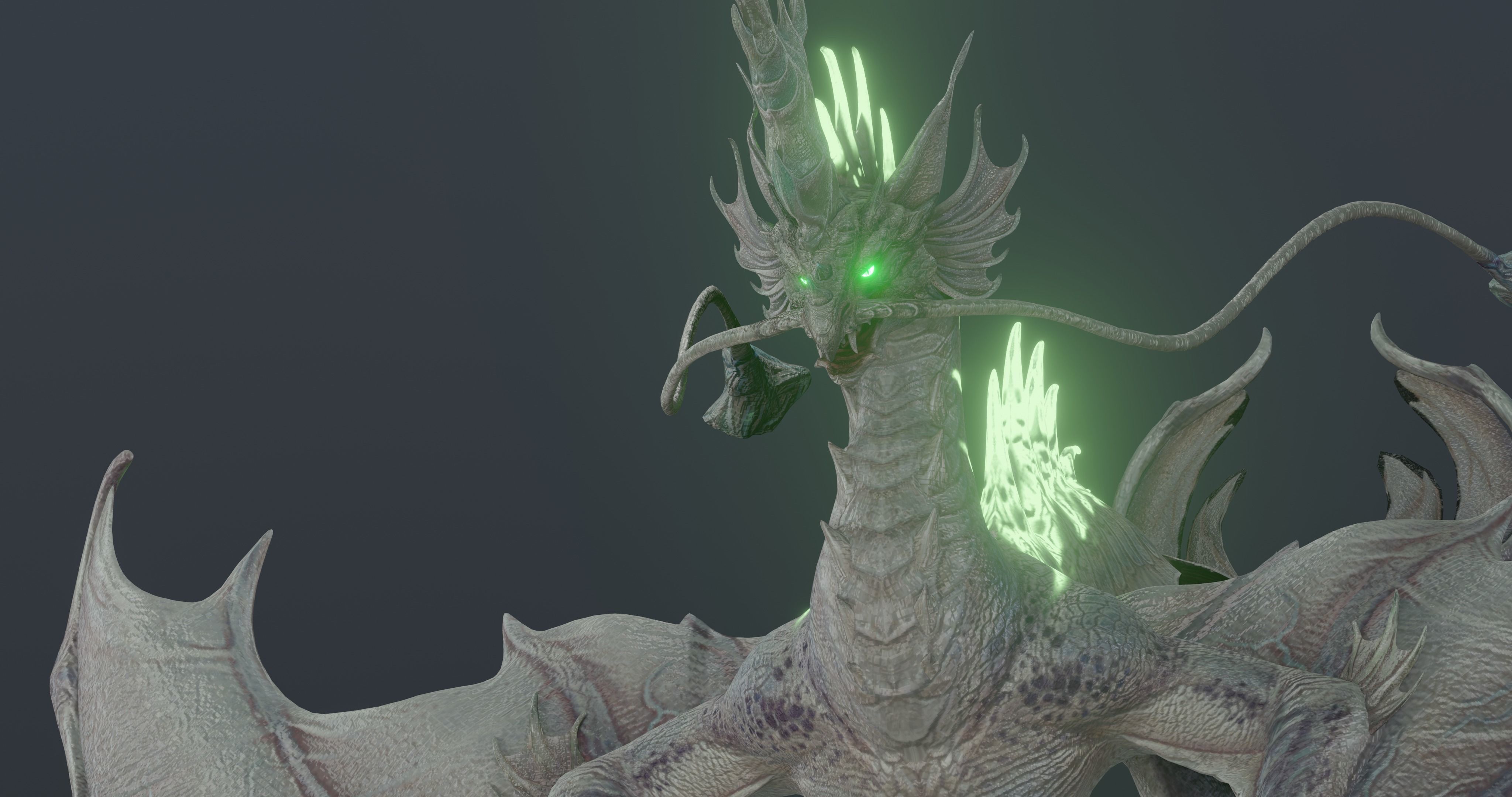 eOx Dragon - blender model Low-poly 3D model_20