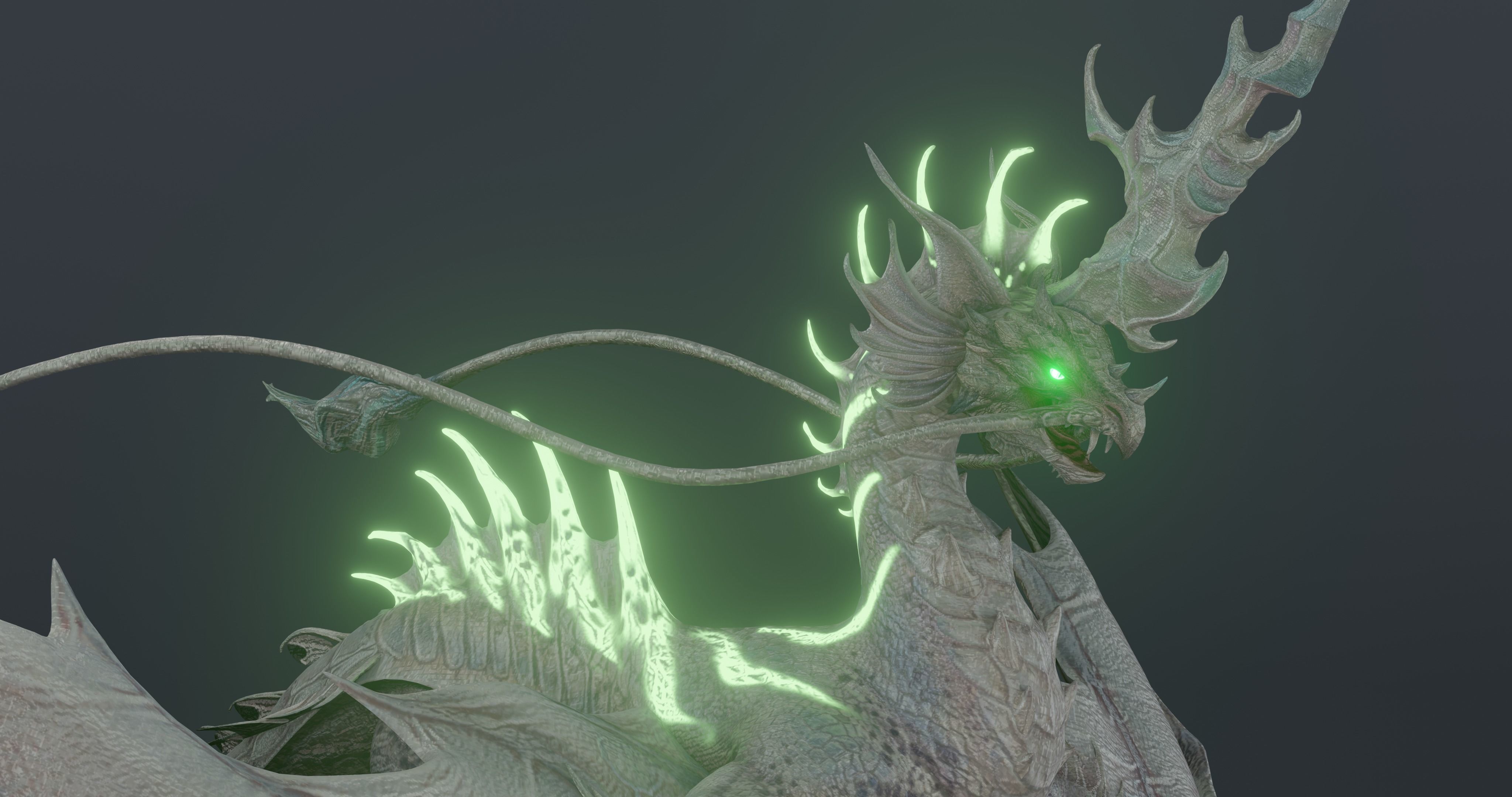 eOx Dragon - blender model Low-poly 3D model_15