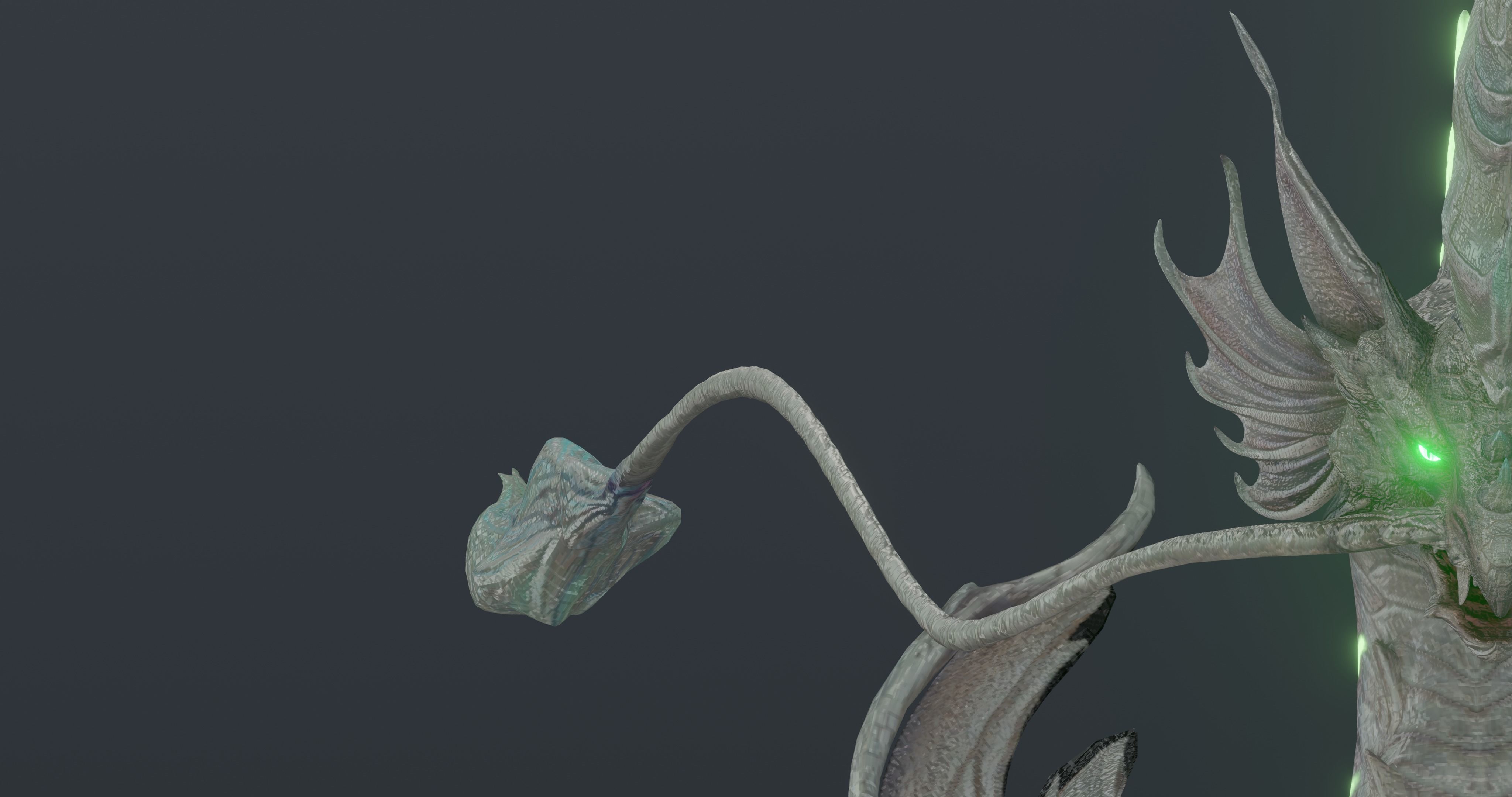 eOx Dragon - blender model Low-poly 3D model_22