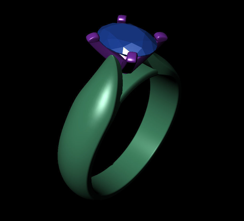 Oval 0-75-CT Quarter Round Profile Shank Width 4-00mm 3D print model_8