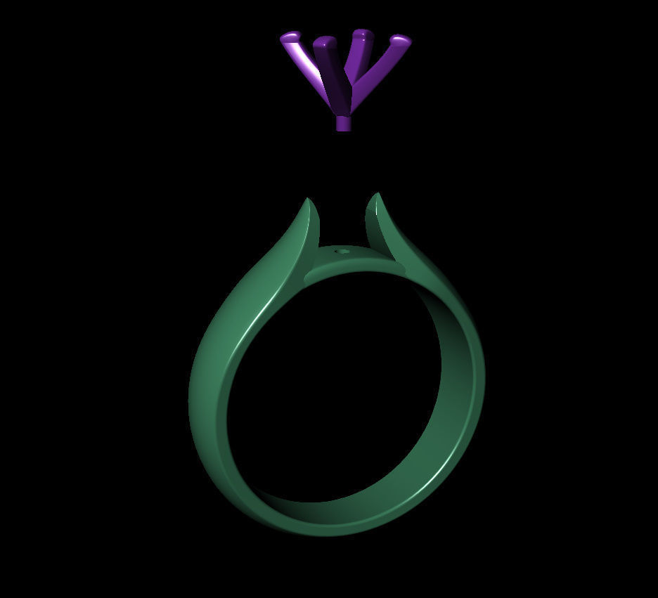 Oval 0-75-CT Quarter Round Profile Shank Width 4-00mm 3D print model_12