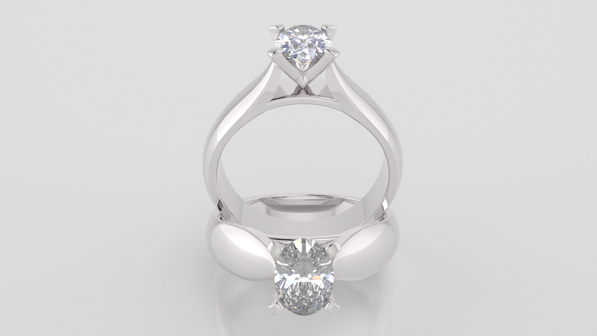 Oval 0-75-CT Quarter Round Profile Shank Width 4-00mm 3D print model_2