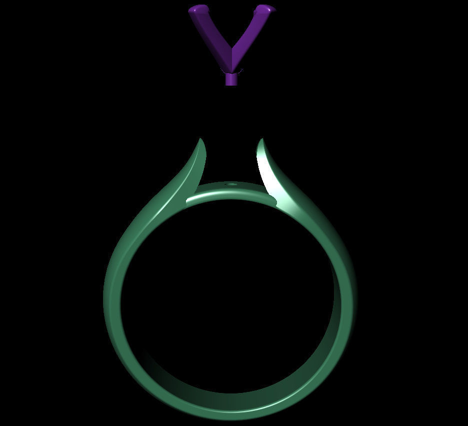 Oval 0-75-CT Quarter Round Profile Shank Width 4-00mm 3D print model_16