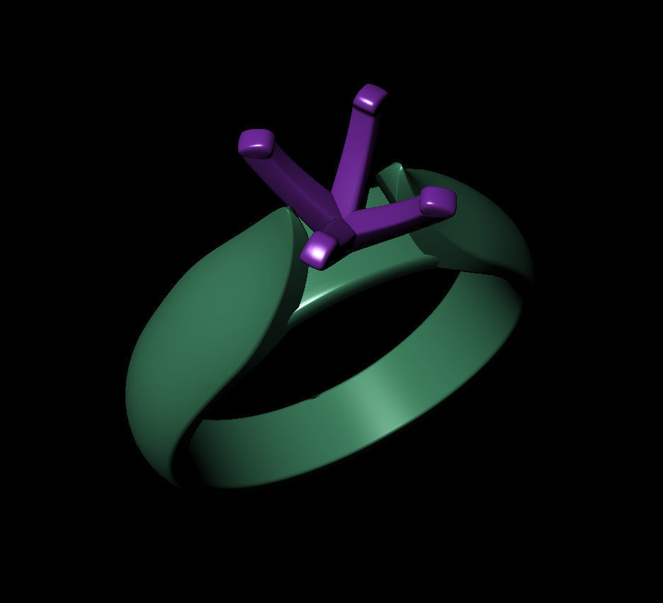 Oval 0-75-CT Quarter Round Profile Shank Width 4-00mm 3D print model_9