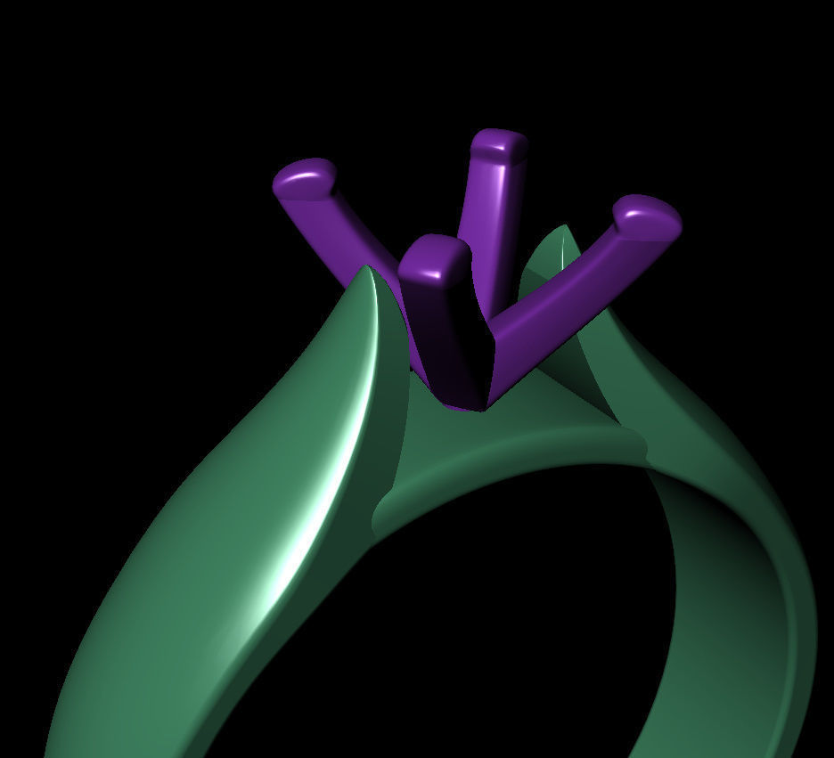 Oval 0-75-CT Quarter Round Profile Shank Width 4-00mm 3D print model_11