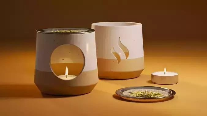 Tea Incense Burner  3D model
