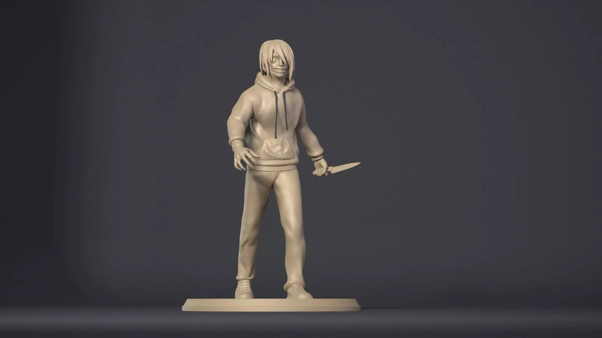 Jeff the killer 3D print model_0