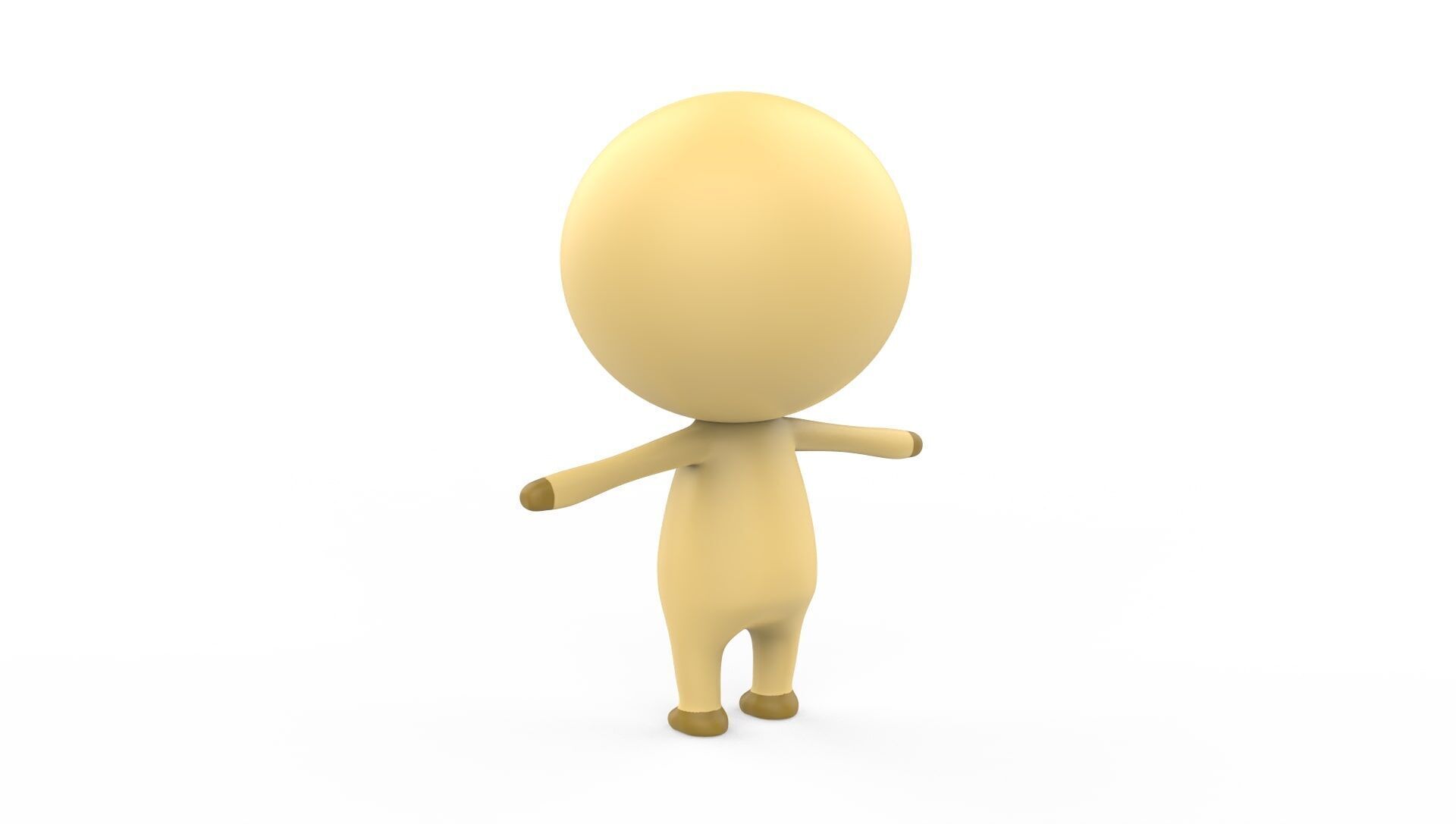 Stylized Character 001 Chicken Low-poly 3D model_6