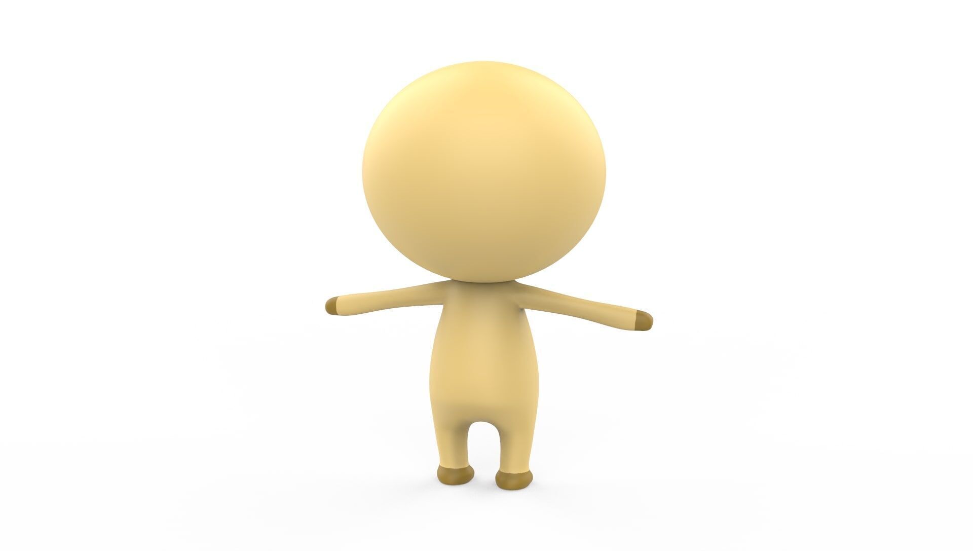 Stylized Character 001 Chicken Low-poly 3D model_9