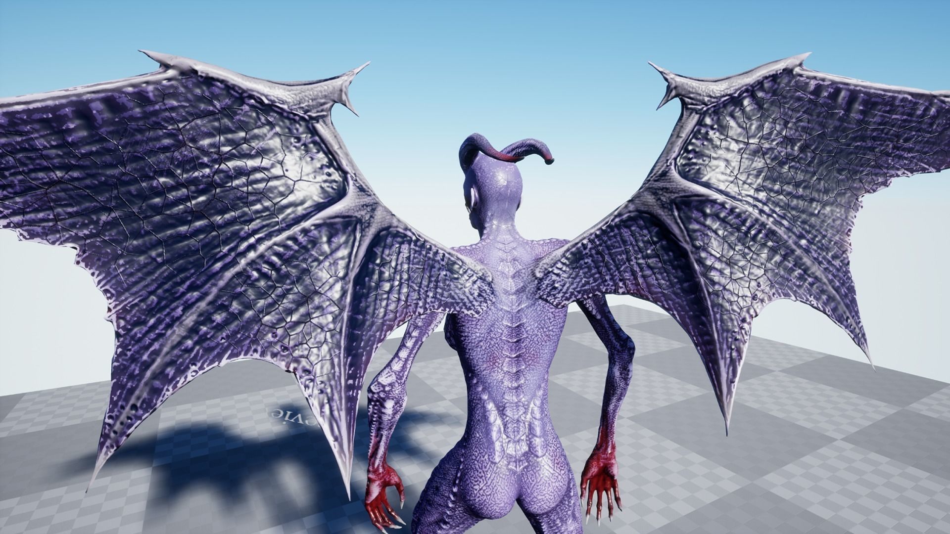 Dragon Devil Low-poly 3D model_7