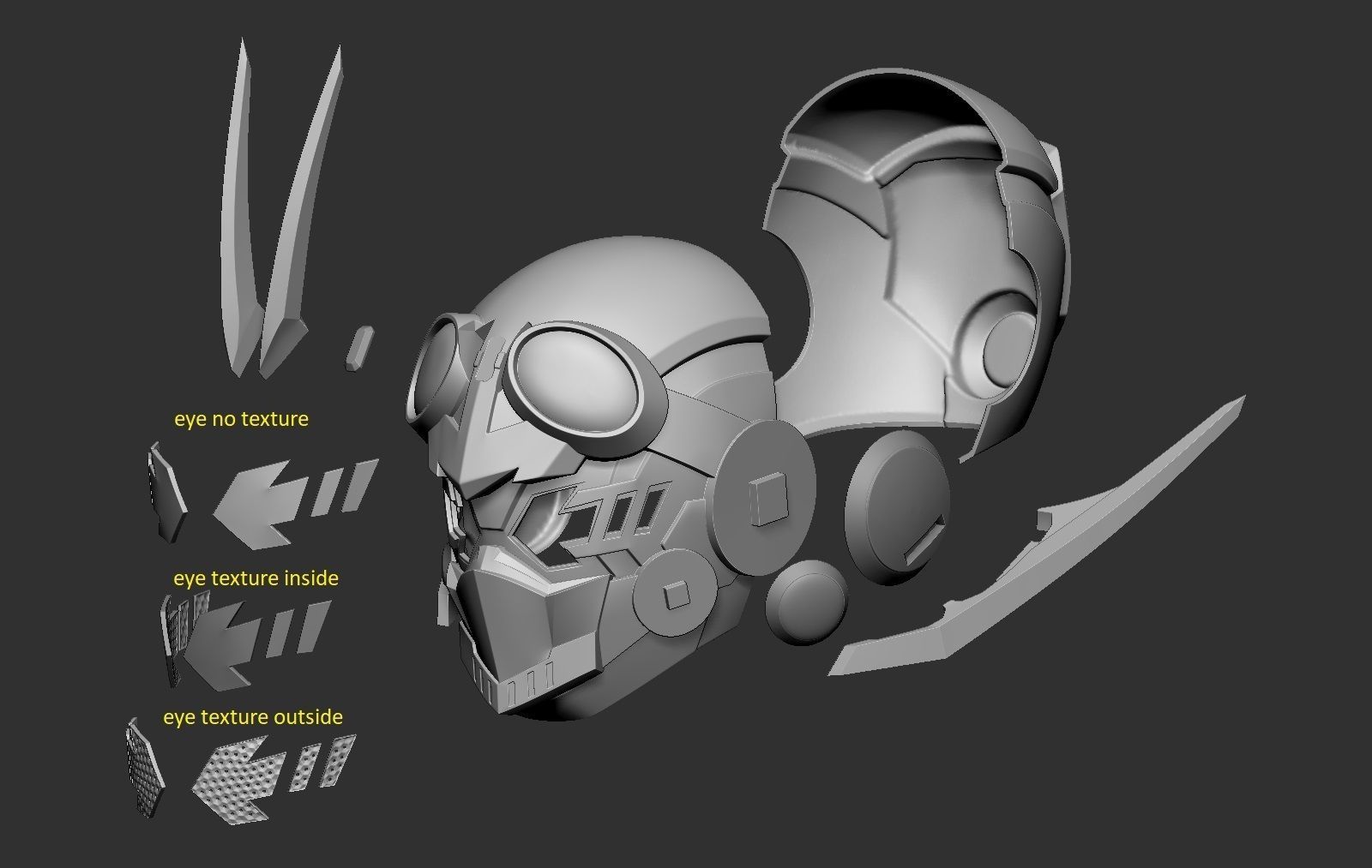 Kamen Rider Gotchard -  Steamhopper Form Helmet 3D print model_5