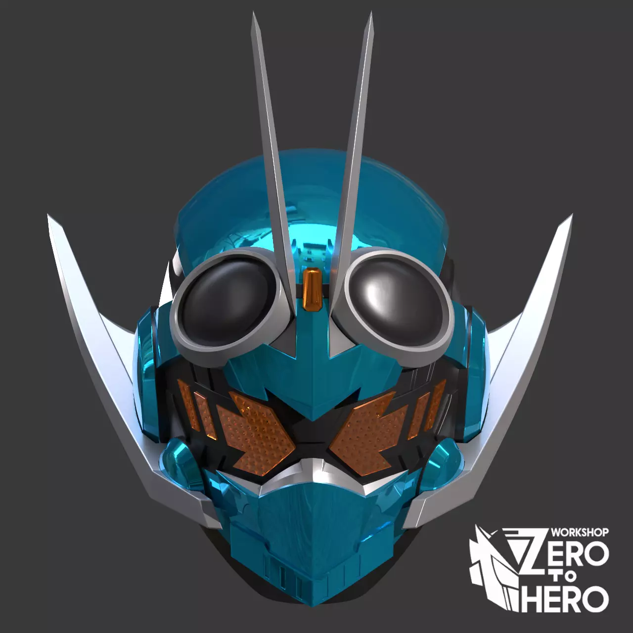 Kamen Rider Gotchard -  Steamhopper Form Helmet 3D print model_0
