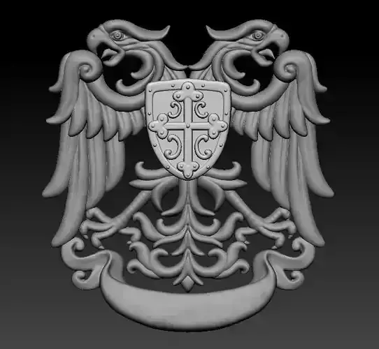 Serbian Eagle Logo Pendant