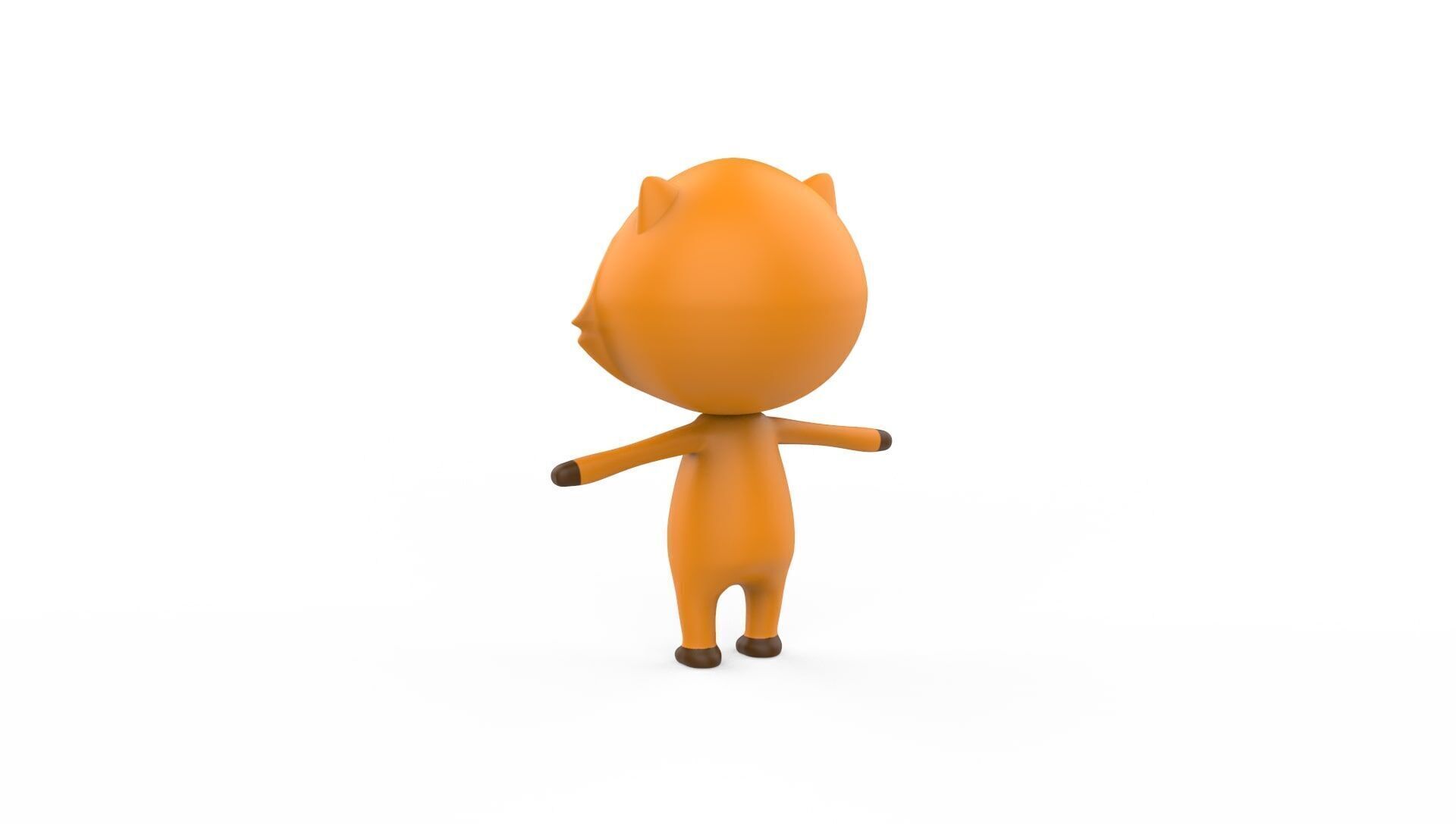 Stylized Character 001 Fox   Low-poly 3D model_7